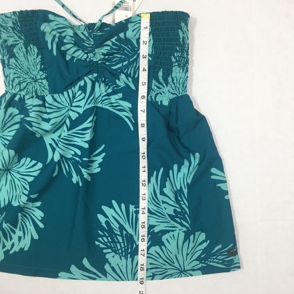 Roxy Tube Top Size Medium Leaf pattern Tropical - Picture 4 of 7